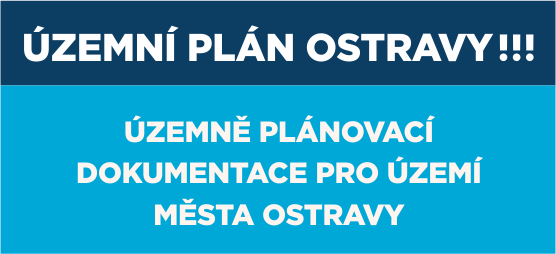 Obrázek s nápisem Územní plán Ostravy - územně plánovací dokumentace pro území města Ostravy