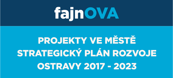 Obrázek s nápisem Fajnova - projekty ve městě strategický plán rozvoje Ostravy 2017-2023