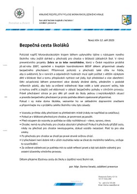 Bezpečná cesta školáků