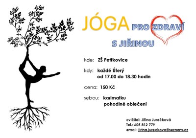 Jóga pro zdraví s Jiřinou