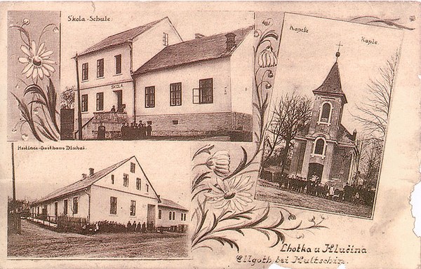 škola, kaple, hostinec